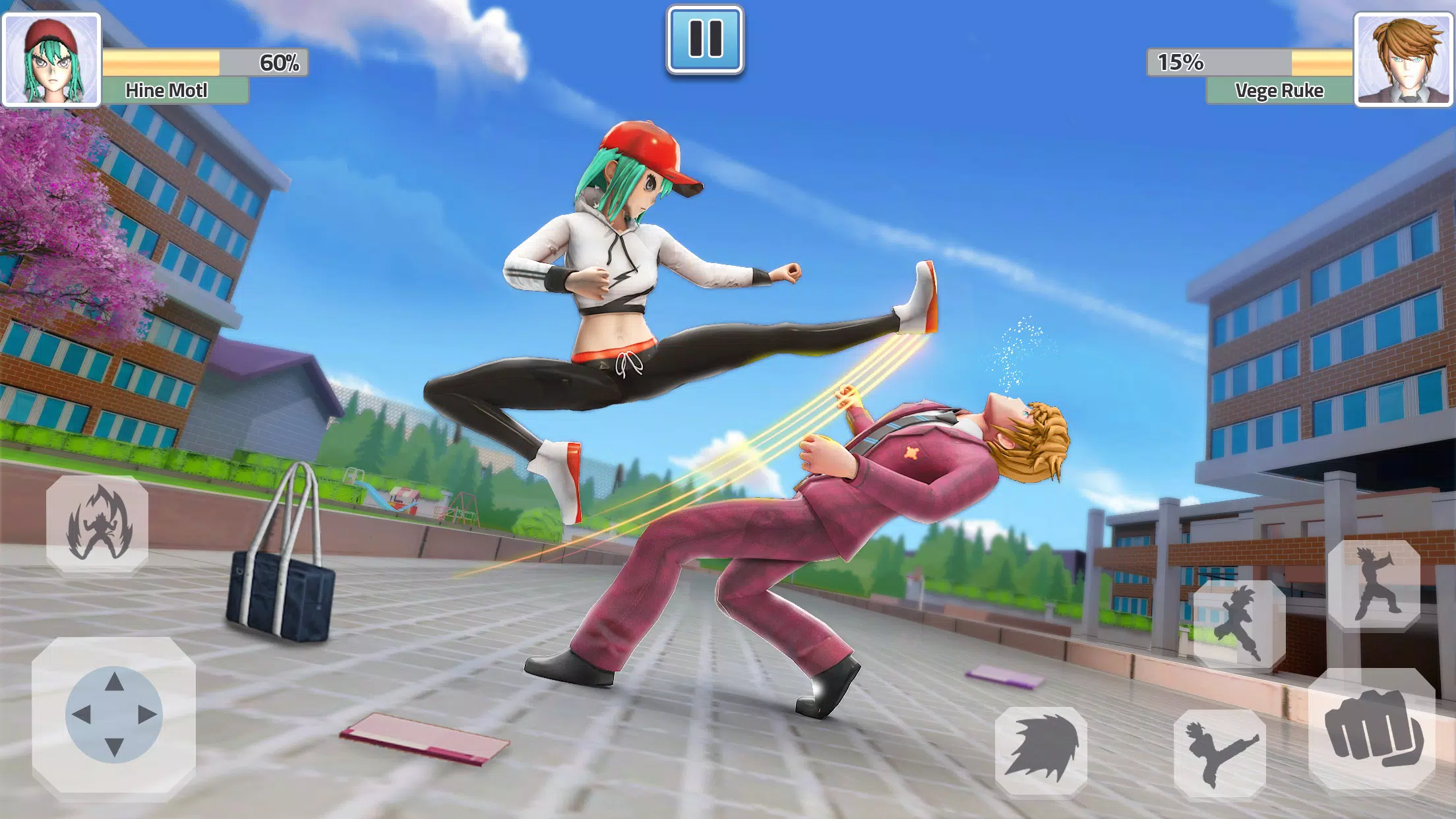 High School Fighting Game スクリーンショット 2