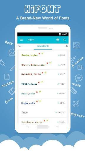 HiFont - Fonts&Wallpapers ภาพหน้าจอ 3