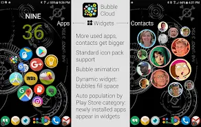 Bubble Cloud Widgets + Folders Capture d’écran 1