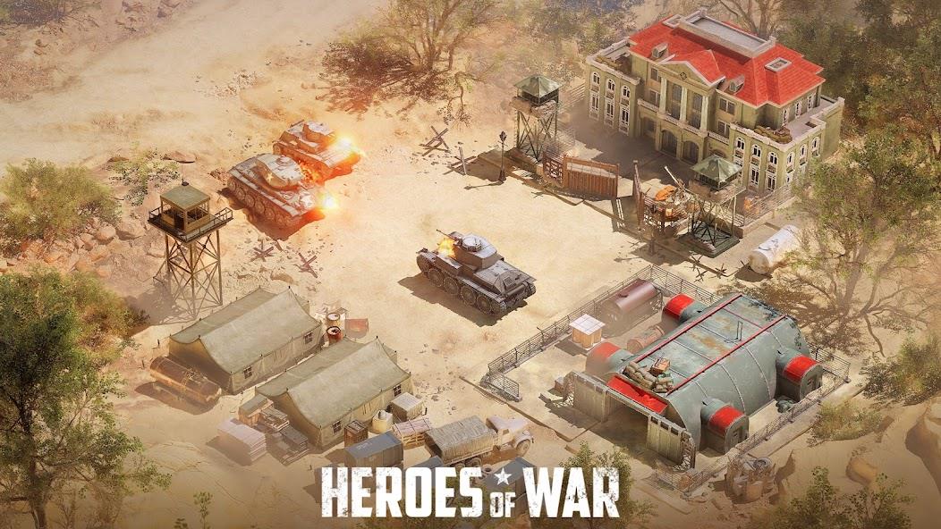 Heroes of War: Idle army game Mod Ảnh chụp màn hình 3