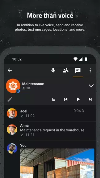 Talkie Walkie Zello PTT Capture d’écran 1