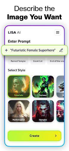 Lisa AI: AI Art Generator Tangkapan skrin 4