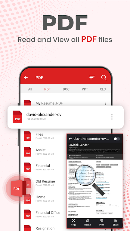 All Document Reader PDF Reader Capture d'écran 2