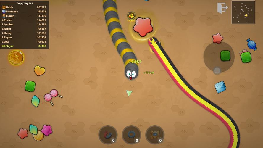 Slinky Snake: Worm.io Game Schermafbeelding 4