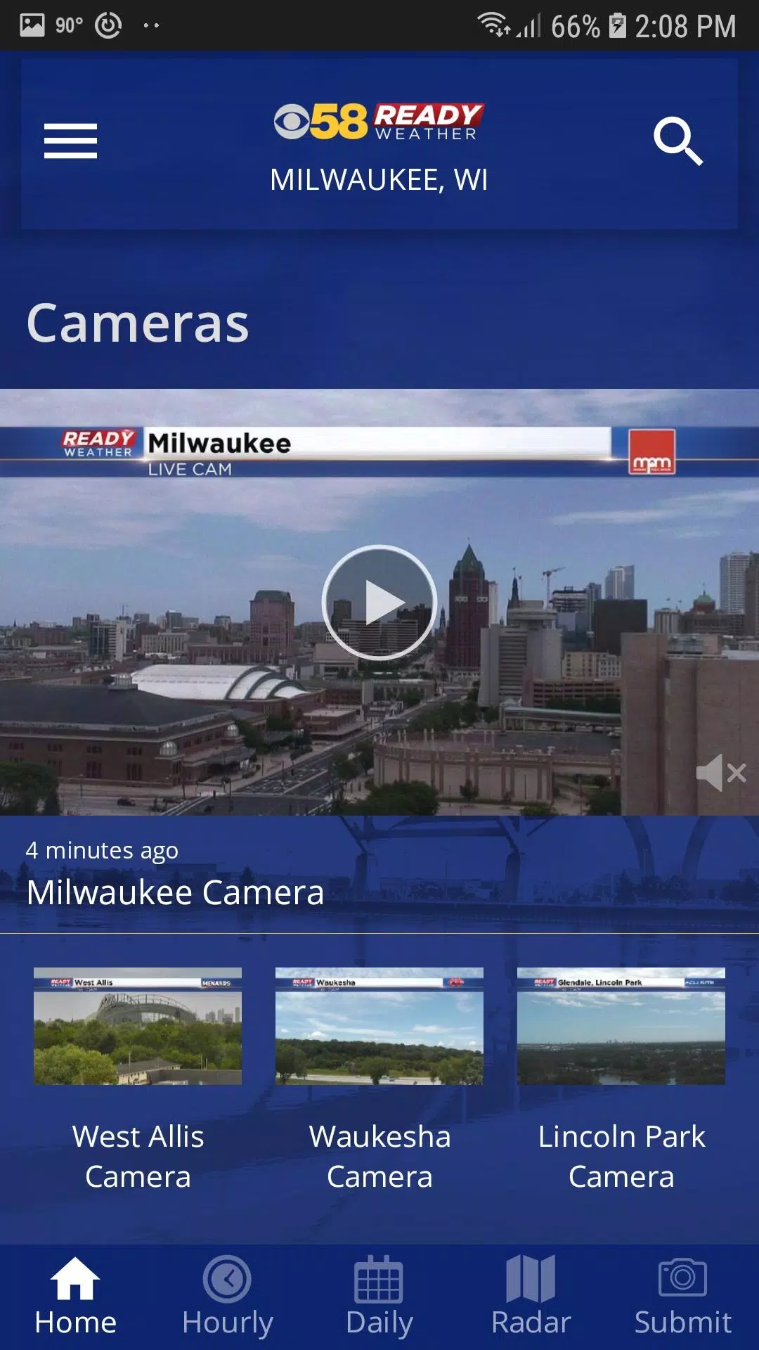 CBS 58 Ready Weather Screenshot 2