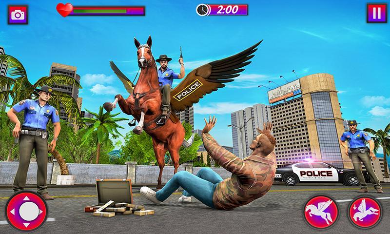 Flying Horse Police Chase Sim应用截图第3张