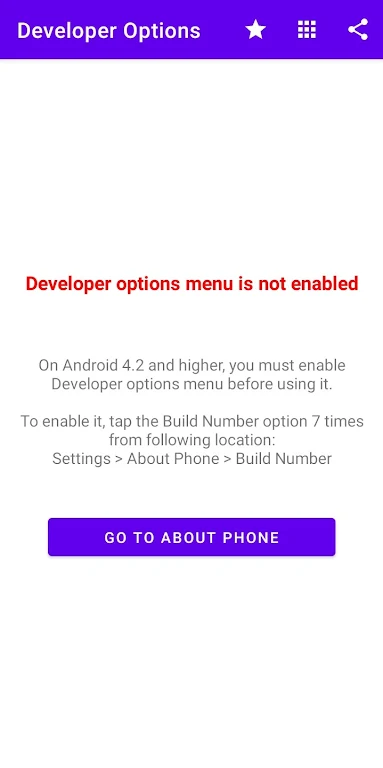 Developer Options स्क्रीनशॉट 2