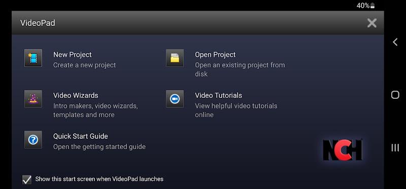 VideoPad Video Editor Captura de tela 1