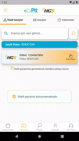 HGS - Hızlı Geçiş Sistemi Capture d’écran 3
