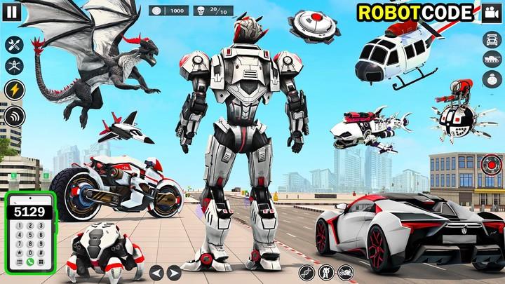 Bee Robot Car Transform Games Tangkapan skrin 3