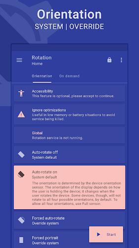 Rotation | Orientation Manager Capture d’écran 1