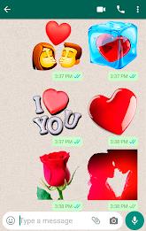 Romantic Stickers for WhatsApp Tangkapan skrin 1