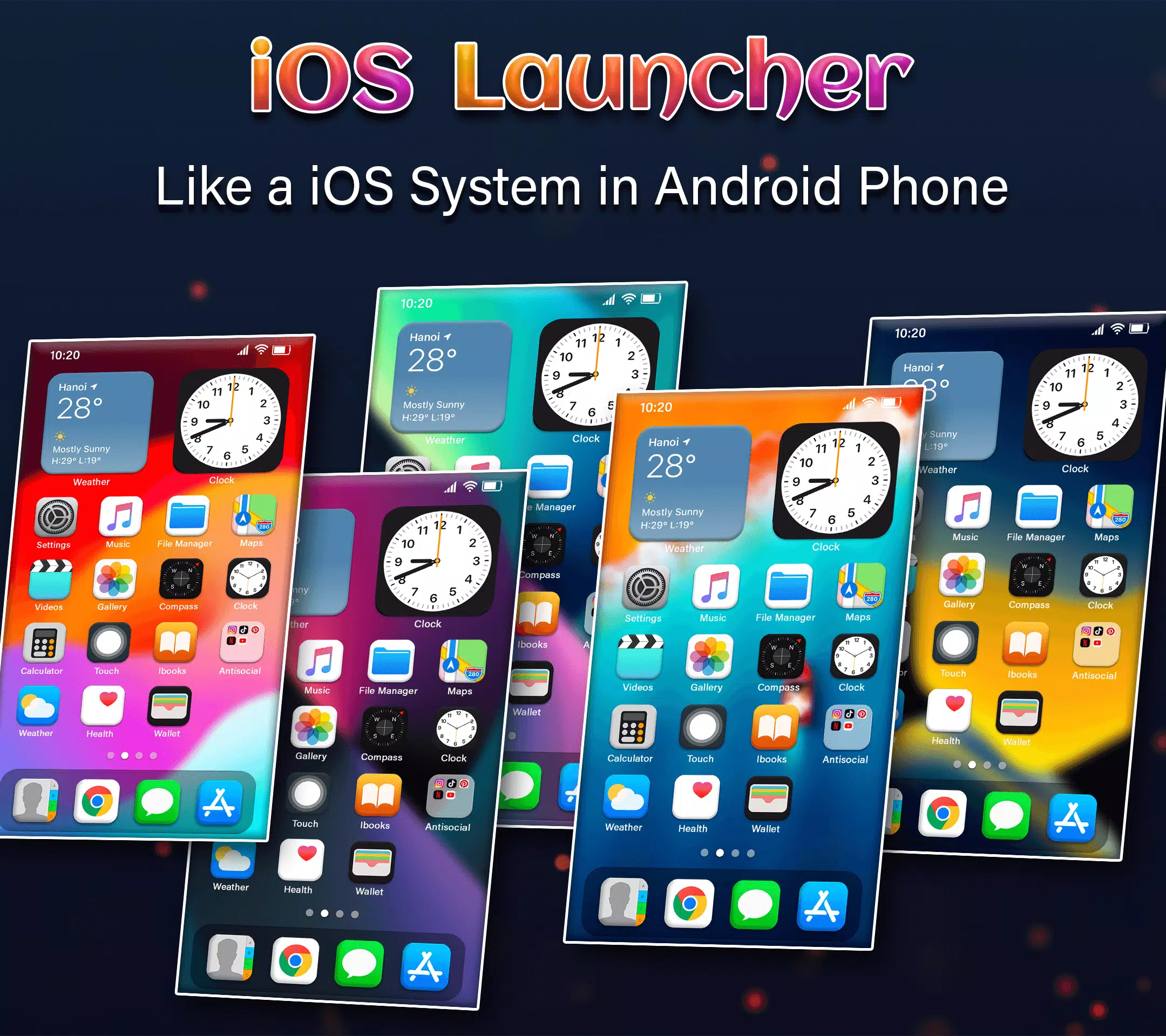 IOS Launcher - iOS 17 Pro Ekran Görüntüsü 2