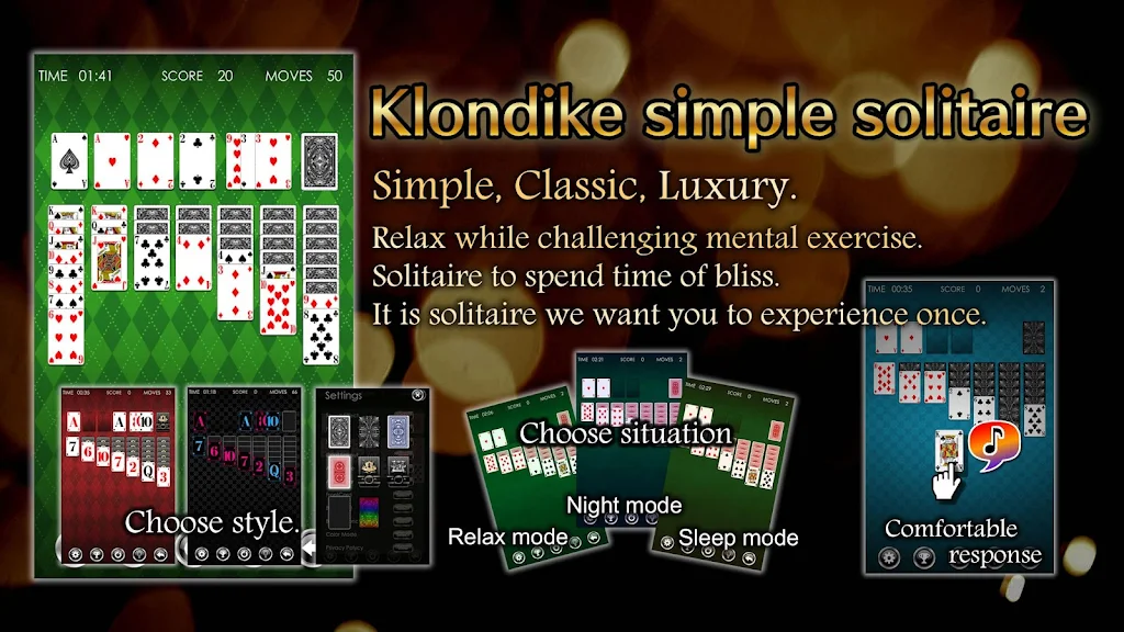 Solitaire Klondike HD Capture d’écran 1