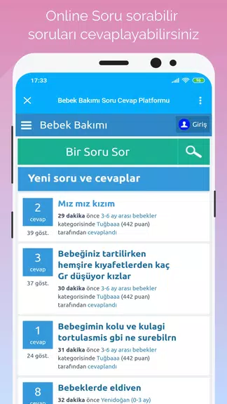 Gün Gün Bebek Bakımı, Takibi Captura de tela 1