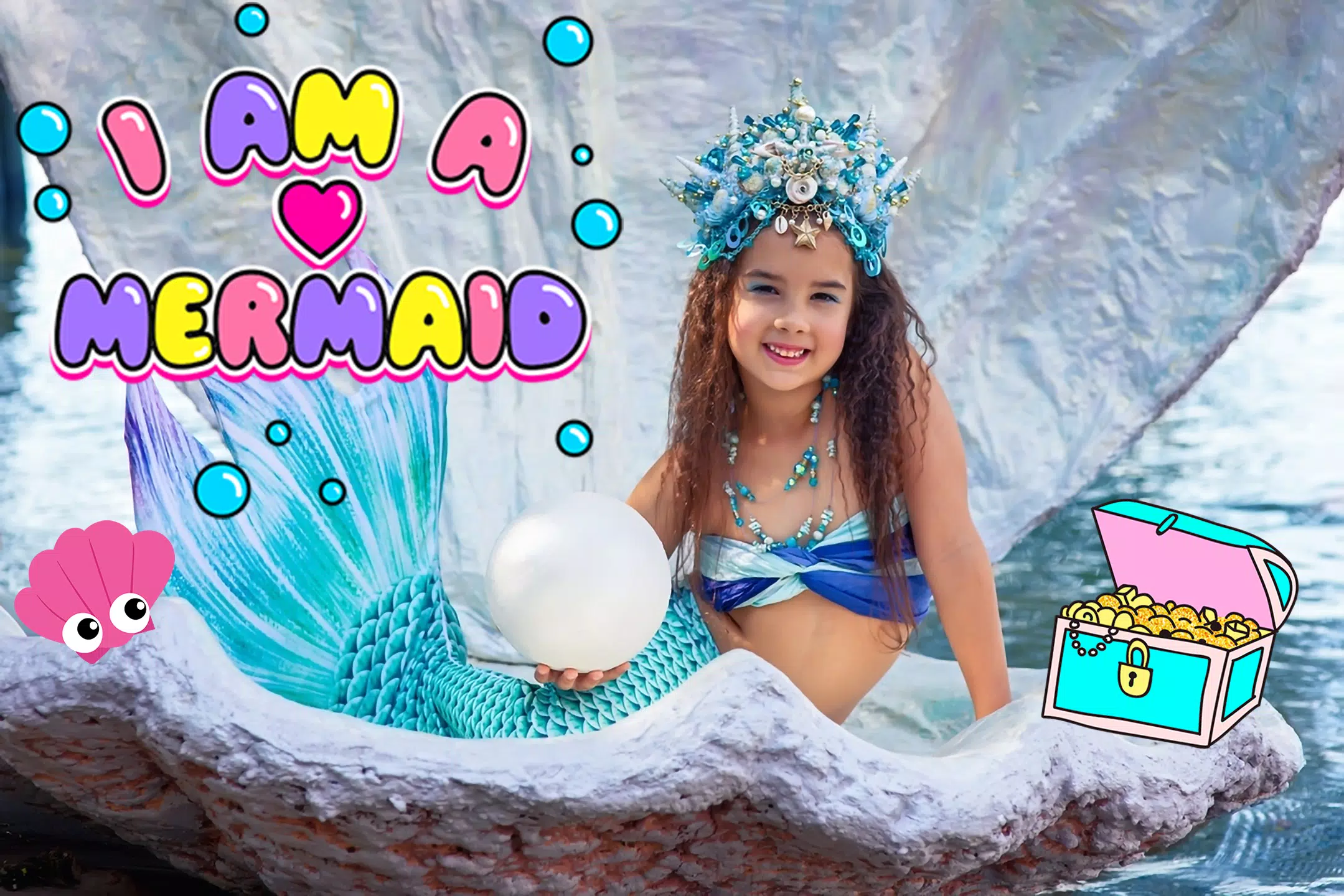 Mermaid Magic Photo Editor ဖန်သားပြင်ဓာတ်ပုံ 1