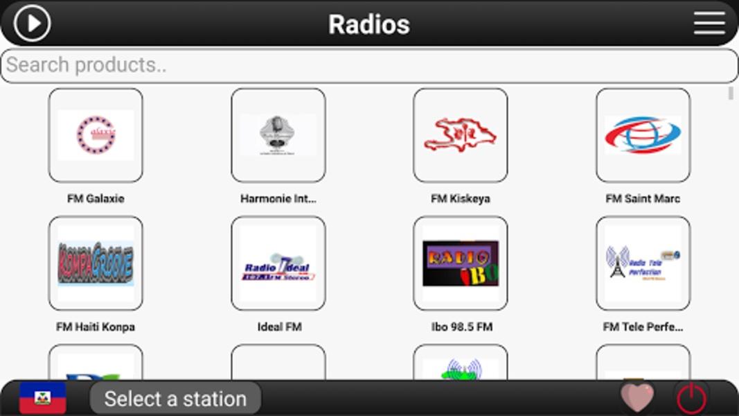 Schermata Haiti Radio FM 1