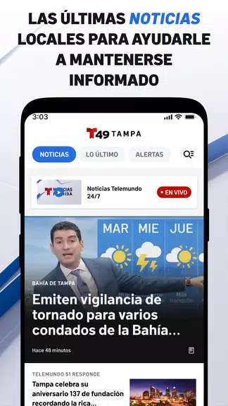 Telemundo 49: Tampa Noticias स्क्रीनशॉट 1