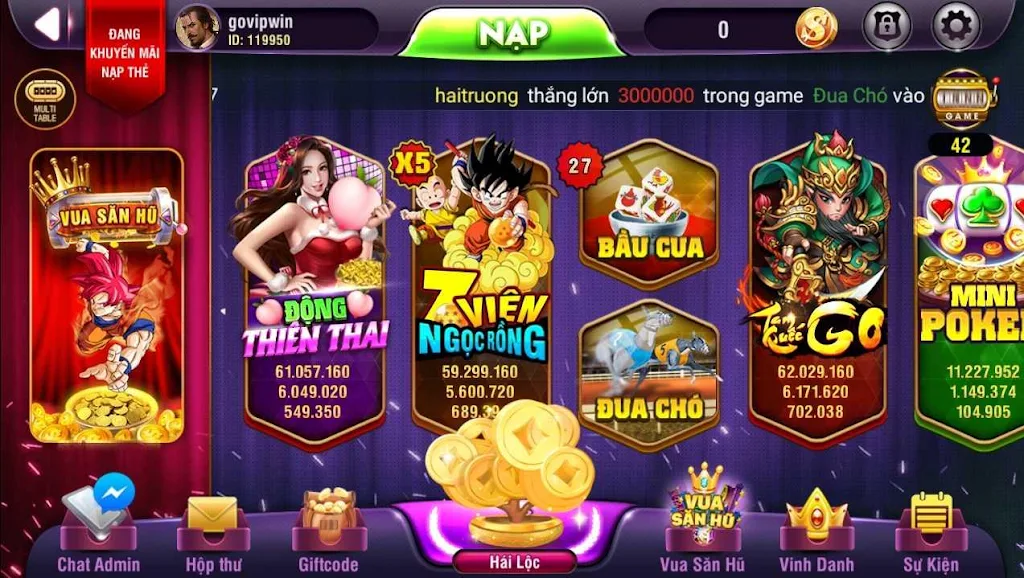 VinVip - No Hu, Xeng, Slots phat loc Captura de pantalla 2