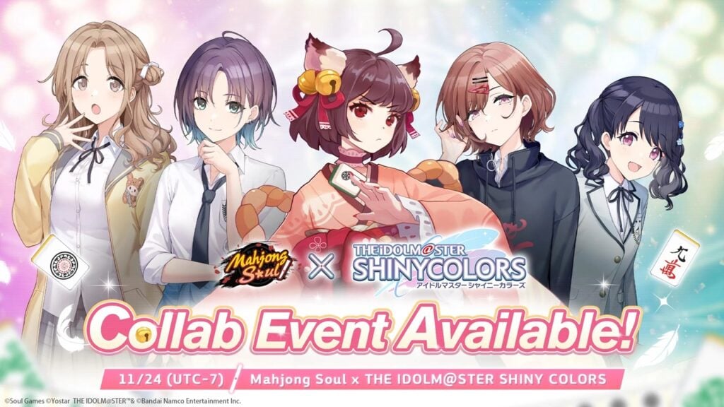 Mahjong Soul dodaje Four Idoli „Shiny Colours”!