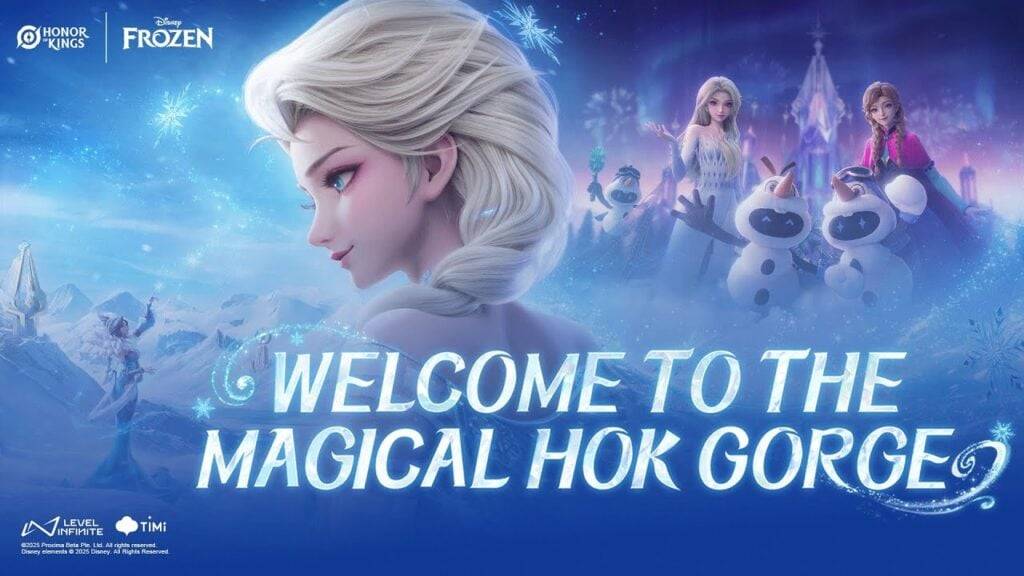 ディズニーフローズンクロスオーバーで魔法のhok渓谷に飛び込みます！