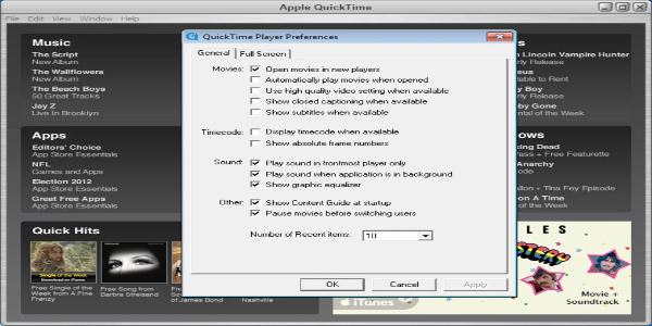 QuickTime ภาพหน้าจอ 3