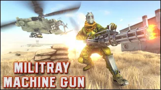 Military Machine Gunner Games Ảnh chụp màn hình 2