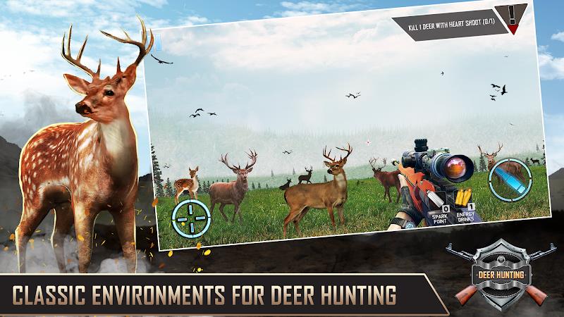 Deer Hunting Simulator Games स्क्रीनशॉट 3