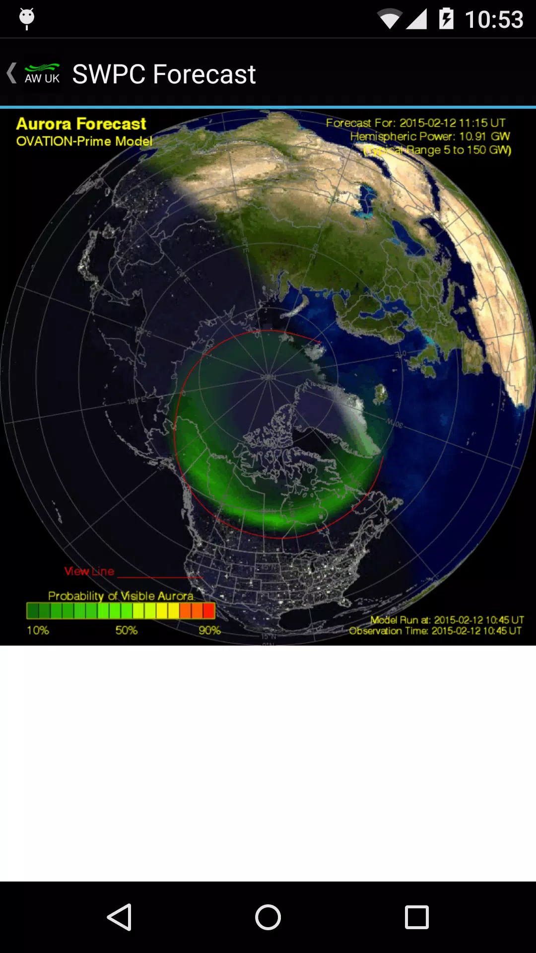 Aurora Watch (UK) Screenshot 4