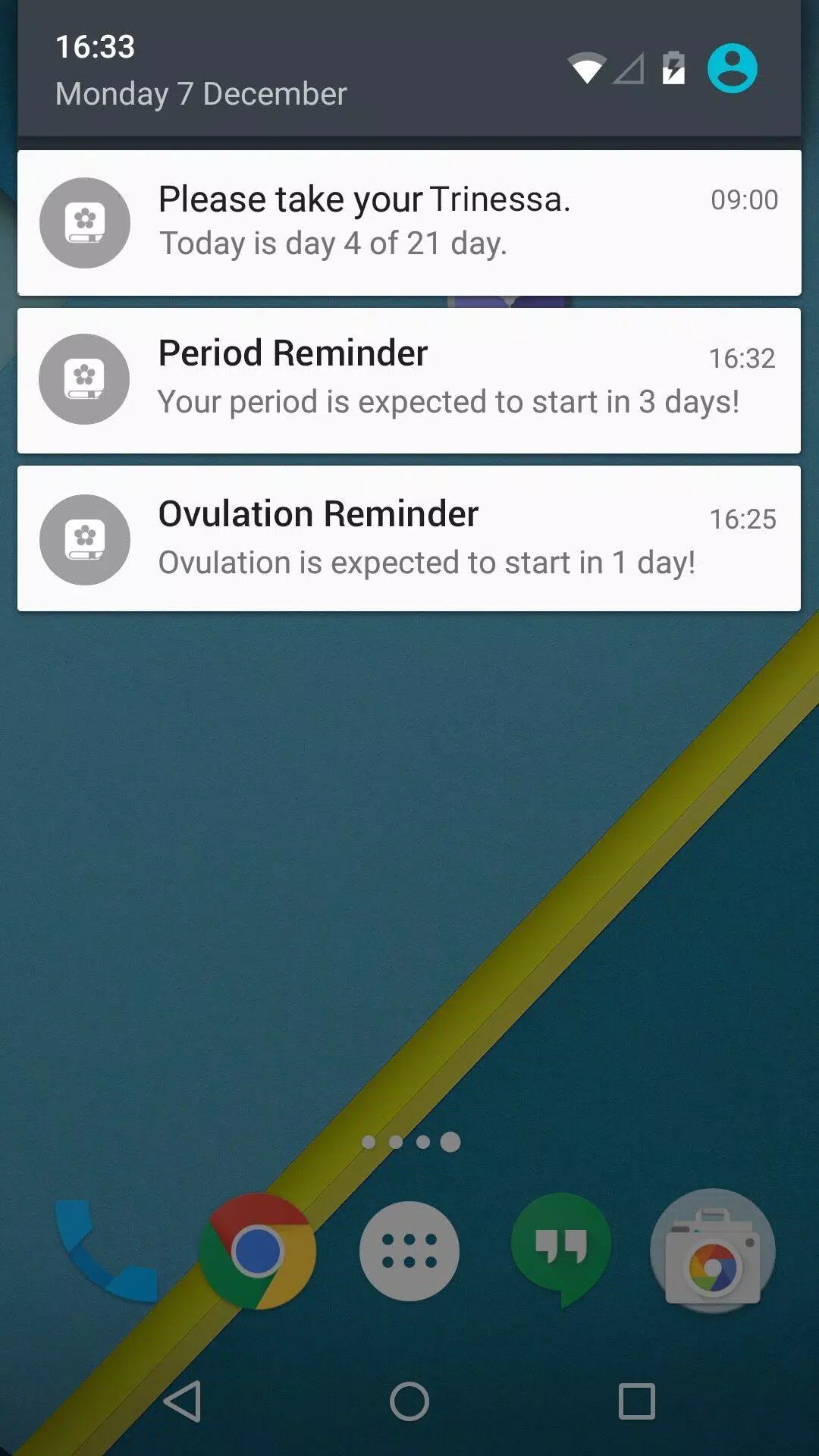 Registro del periodo ovulación Captura de pantalla 3