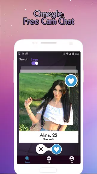 Omegle: Free Cam Chat Ảnh chụp màn hình 1