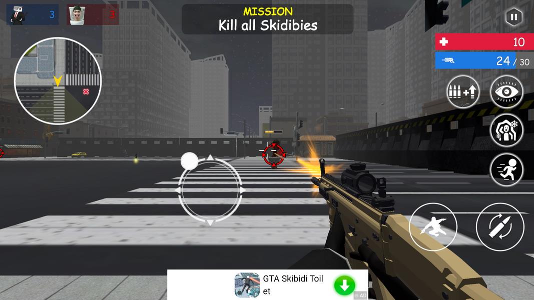 Schermata Shoot Skibd Toilet Survival.io 4