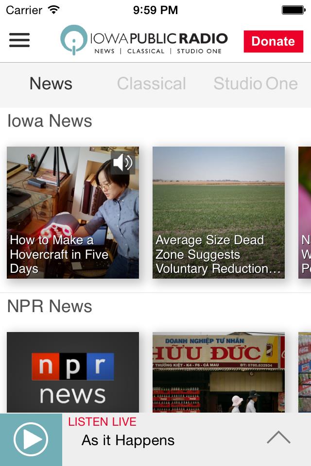 Iowa Public Radio App Ekran Görüntüsü 2