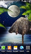 Tropical Night Live Wallpaper स्क्रीनशॉट 2