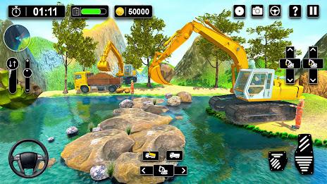 Heavy Sand Excavator 3D Sim स्क्रीनशॉट 2