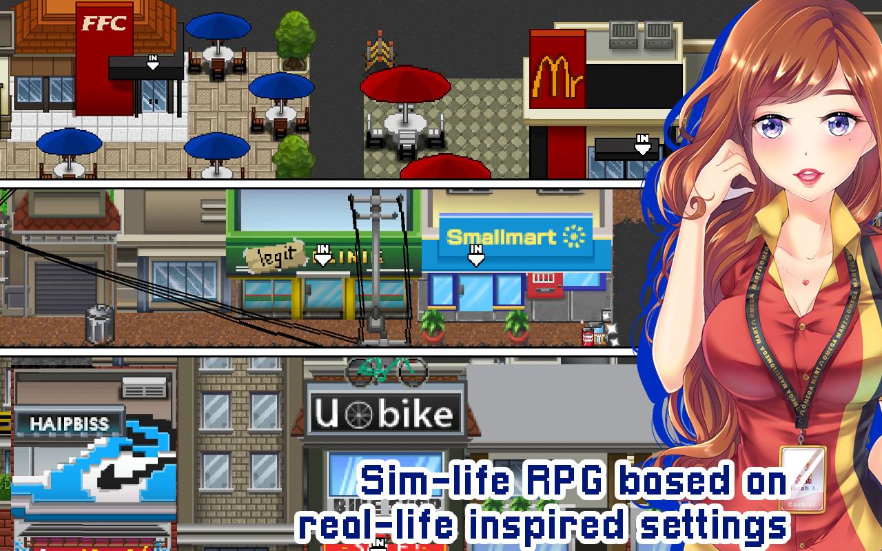 Citampi Stories: Love Life RPG Captura de pantalla 1