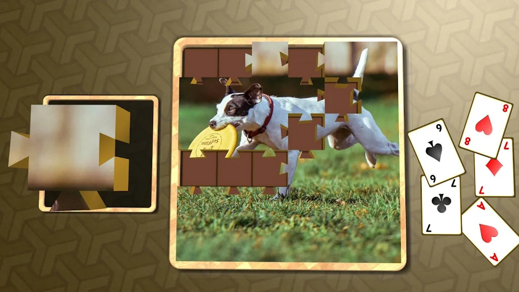 Jigsaw Solitaire - Dogs Screenshot 4