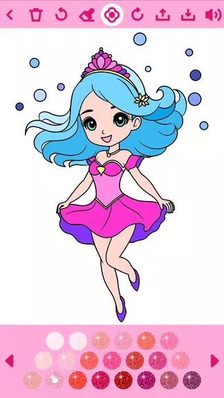 Princess Coloring Book offline Capture d'écran 2