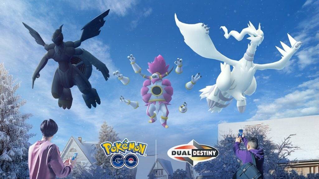 PokémonGoが2025年に花火大会とともに輪郭を描いています