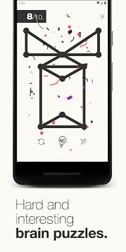 1Line & dots. Puzzle game. Captura de pantalla 3