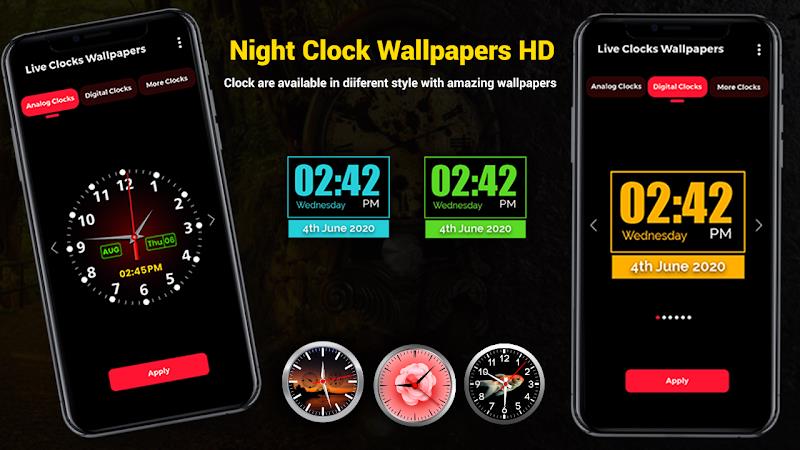 Smart Digital Clock Wallpapers Captura de tela 3