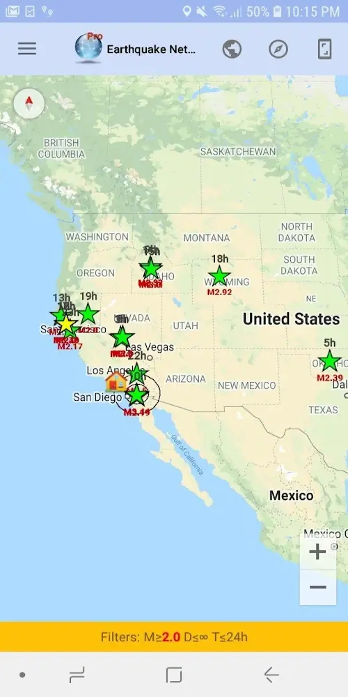 Earthquake Network PRO Screenshot 2