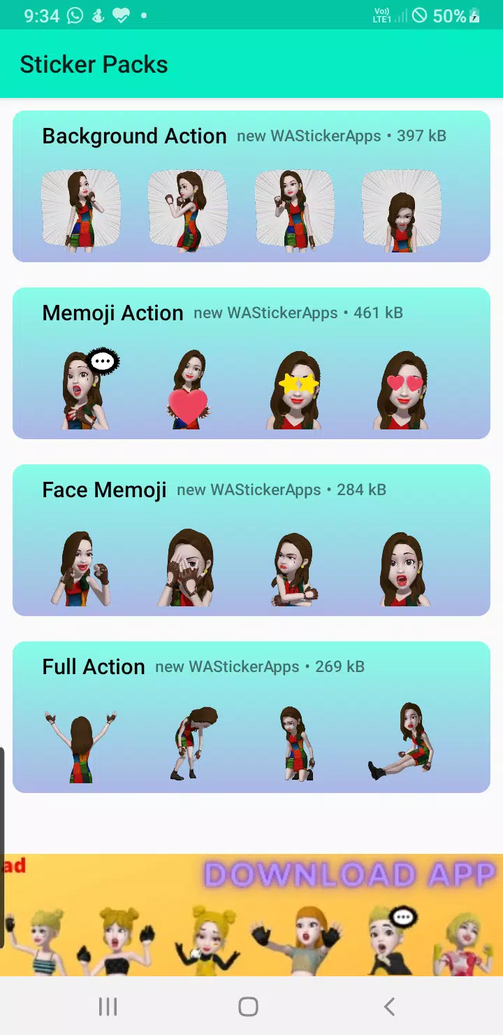 3d emoji stickers for whatsapp 스크린샷 1