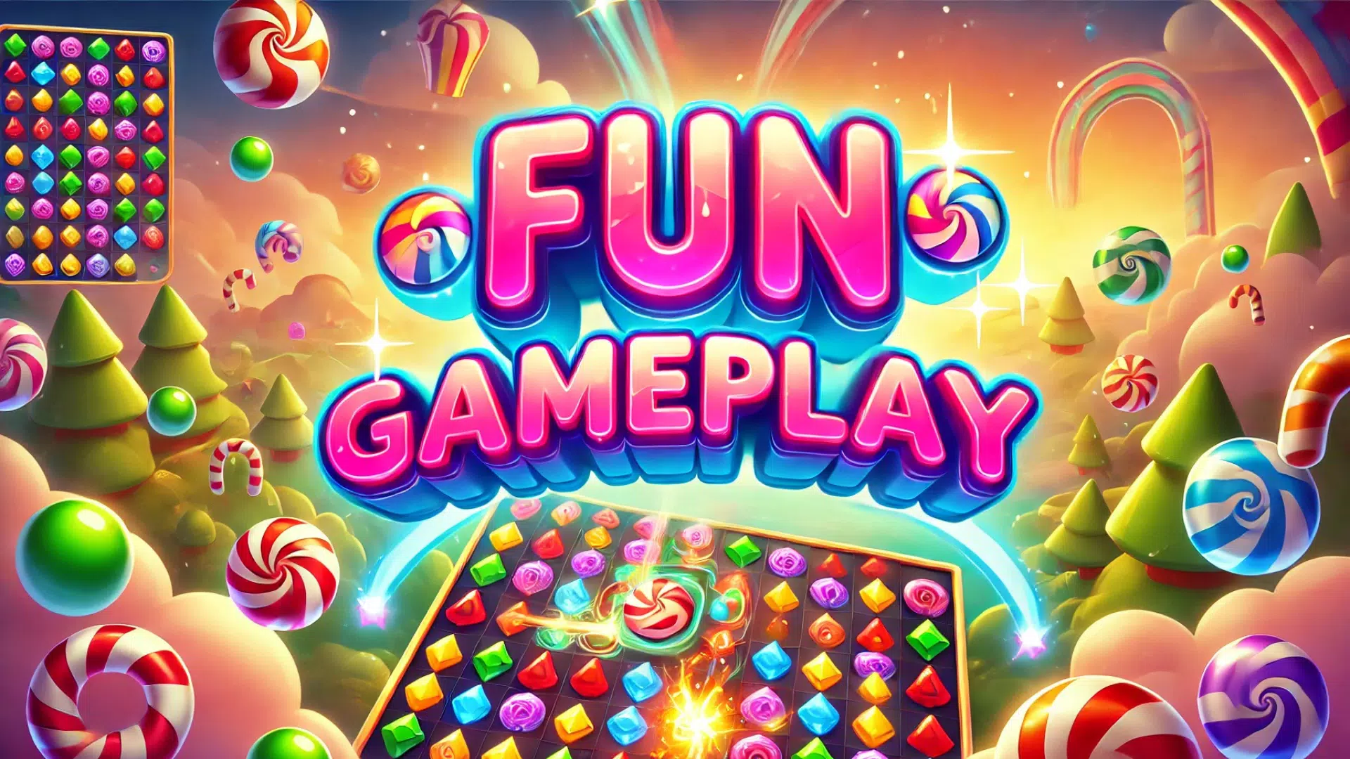 Sweet Candy - Match 3 Puzzle Ảnh chụp màn hình 3