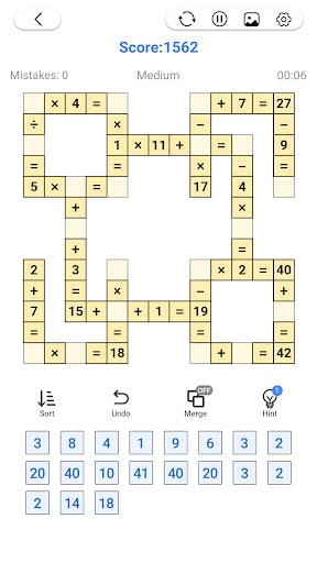 Math Number: Cross Math Puzzle Schermafbeelding 3