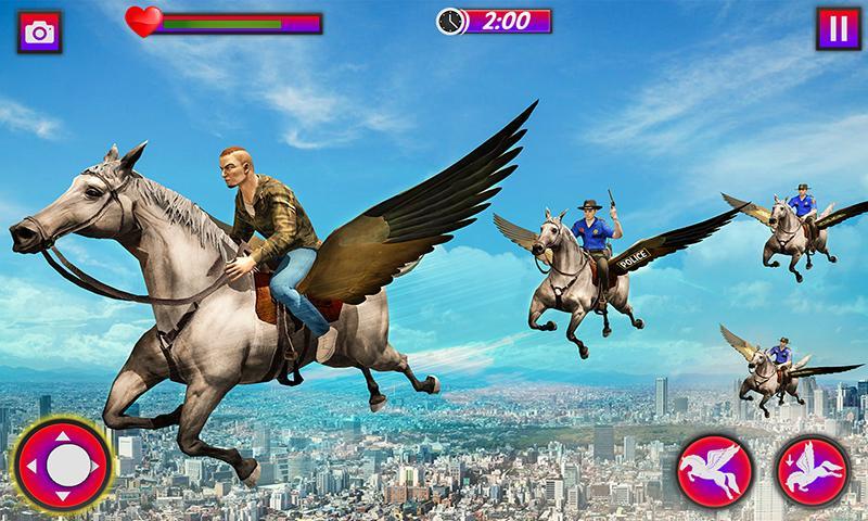 Flying Horse Police Chase Sim应用截图第1张