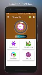 Advance VPN: Fast VPN App ภาพหน้าจอ 1