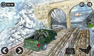 Offroad Army Cargo Driving Mis Tangkapan skrin 2