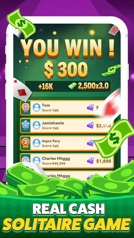 Solitaire Clash-Win Cash Screenshot 3