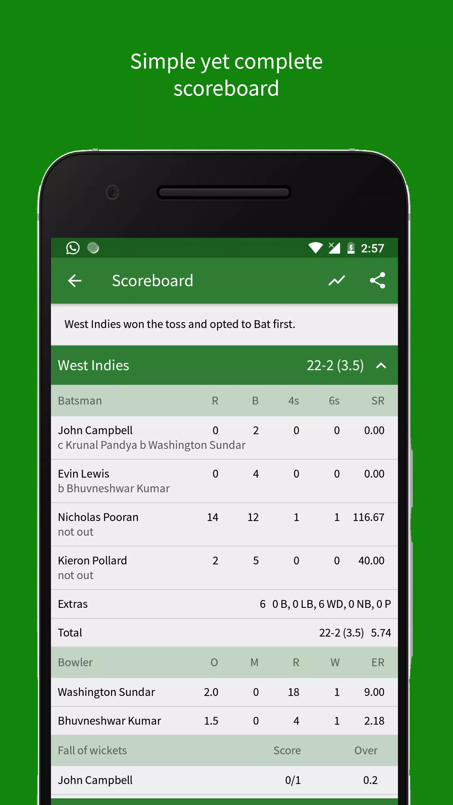Cricket Scorer Screenshot 3